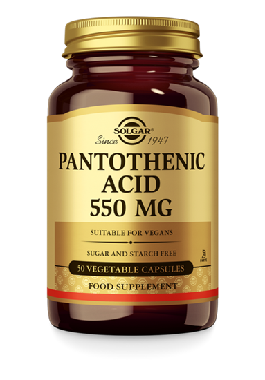SOLGAR PANTOTHENIC ACID 550MG 50ST